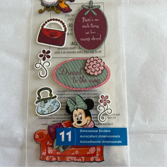 NWT Disney EK Success Minnie Mouse and Daisy Duck All Dolled Up Sticker Set - Picture 3 of 6